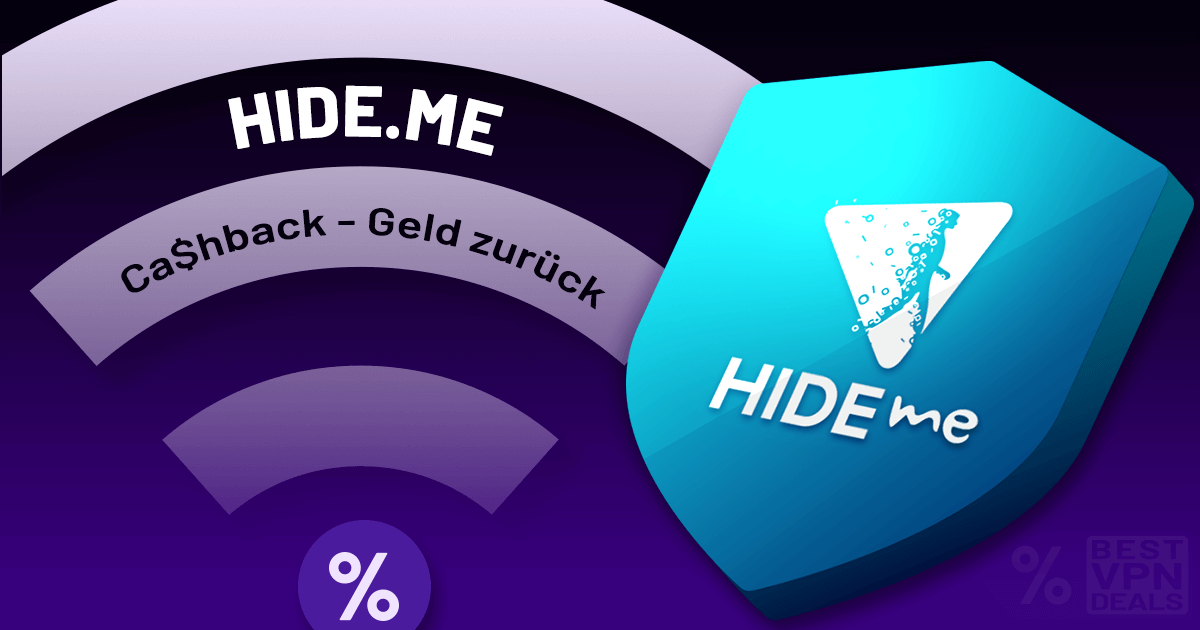 Hideme Cashback – VPN kostenlos billiger